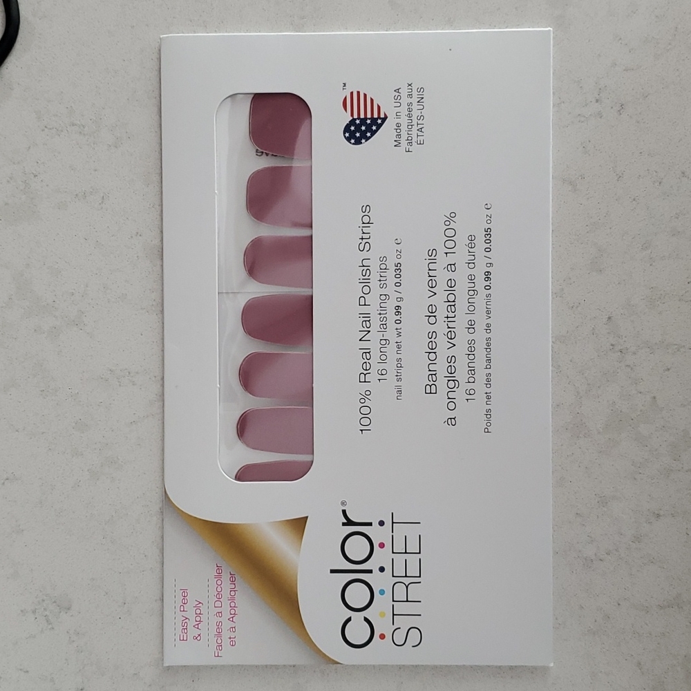 NEW Color Street Manchester Mauve press on nail color polish